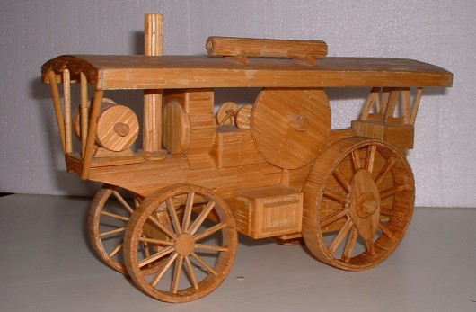 Matchstick Model Traction engine 2005